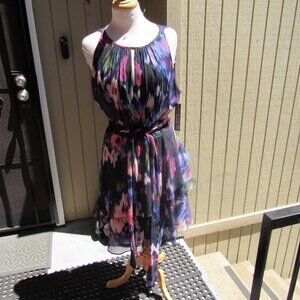 #363  NEW WOMEN'S CHIFFON STYLE SUMMER DRESS BY TAHARI  (SIZE 16)